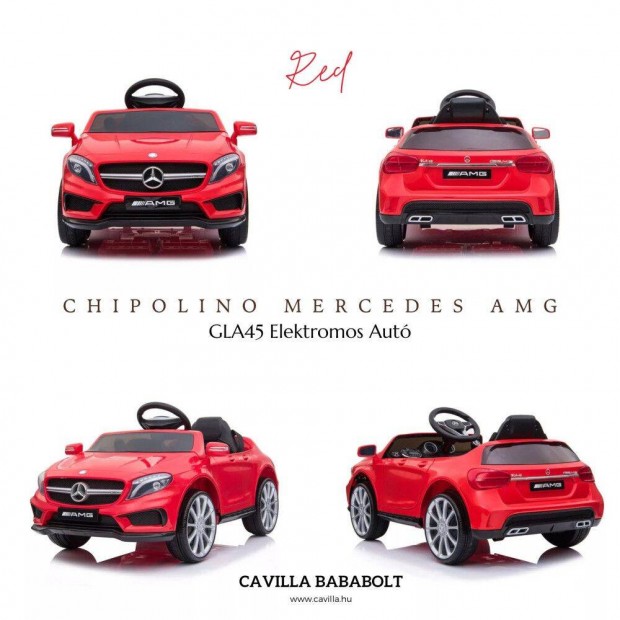 Chipolino Mercedes AMG GLA45 Elektromos Aut - RED