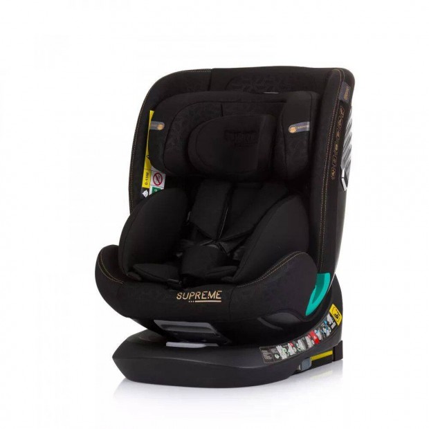 Chipolino Supreme Autsls Isofix 40-150CM - Obsidian