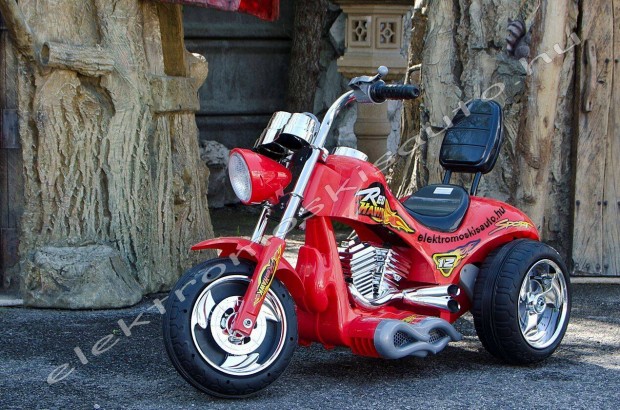 Chopper 12V piros elektromos kismotor
