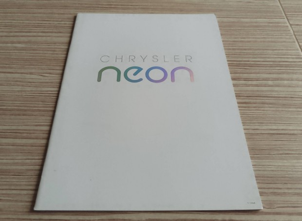Chrysler Neon (1994) prospektus, katalgus.