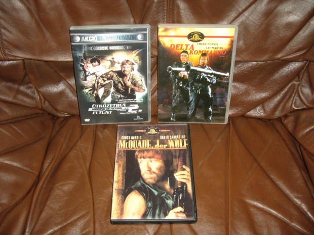 Chuck Norris . 2db dvd film + 1db dvd ajndk ! filmek . j