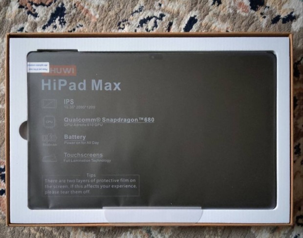 Chuwi Hipad Max 2K Android tablet 8/128 GB.