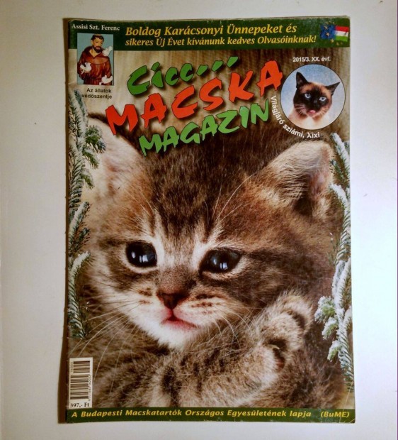Cicc Macska Magazin 2015/3 (poszterral) 7kp+tartalom