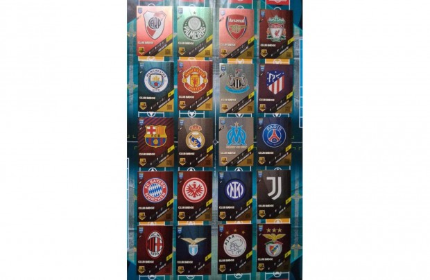 Címer (Club Badge) Teljes sor Fifa 365 2024 kártya