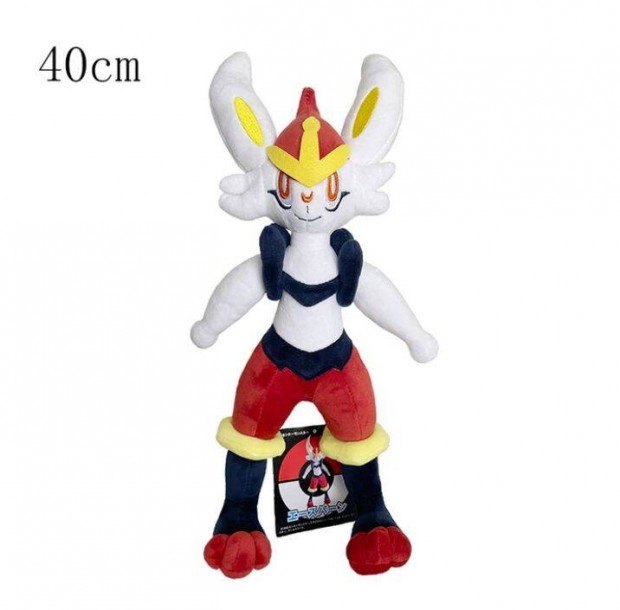 Cinderace Pokemon plss 40 cm j szmlval