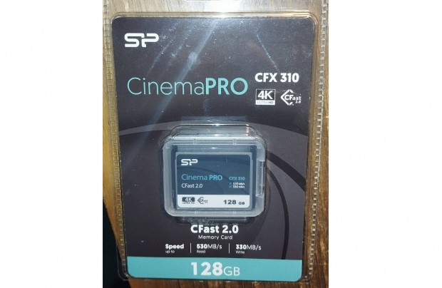 Cinemapro CFX 310 128GB memriakrtya, bontatlan csomagols