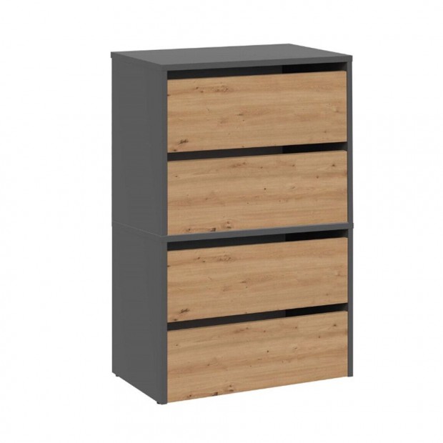 Cip�sszekr�ny 60x36x88 cm sz�rke barna GZ-01