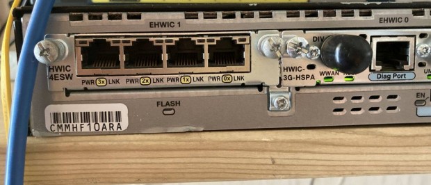 Cisco 1921 router + 3G GSM modul + 4 portos switch modul elado