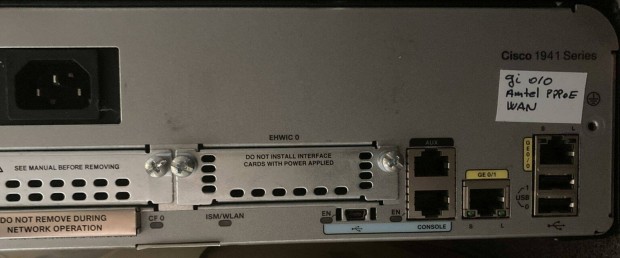 Cisco 1941 router + 3G GSM modul + 4 portos switch modul elado