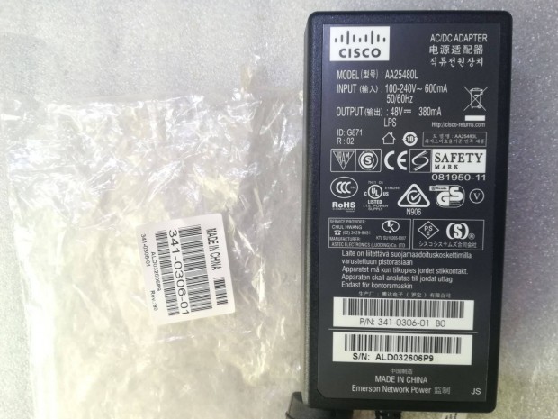 Cisco 48V-os tpegysg. 18W teljestmnnyel