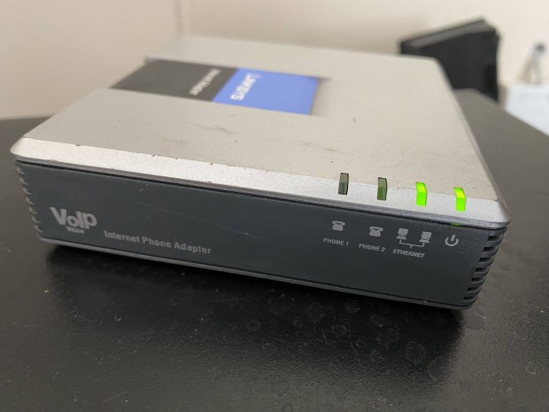 Cisco Linksys PAP2T internet telefonkzpont 2db voip port