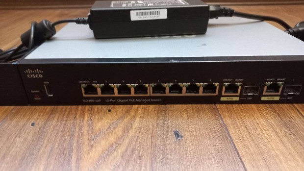 Cisco SG350-10P - 10 portos PoE switch