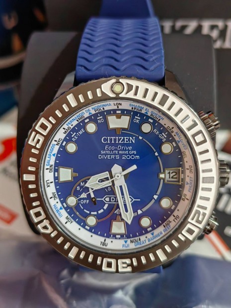 Citizen Satellite Wave GPS Super Titnium Eco Drive Promaster Marine