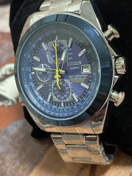 Citizen Word Blu Chronograph Quartz Ora j 