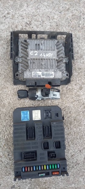 Citroën c2 1.4 hdi motorvezérlő bsi immo kulcs