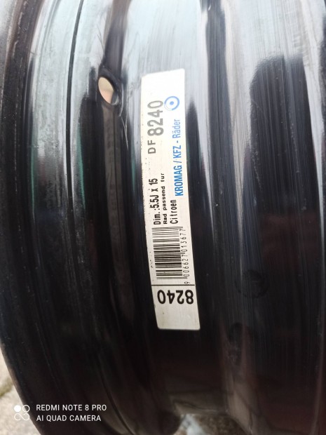 Citron lemezfelni 5.5x15 4x108 Et 8