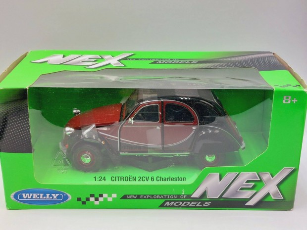 Citroen 2CV Charleston Welly 1:24 1/24 dobozos modellaut