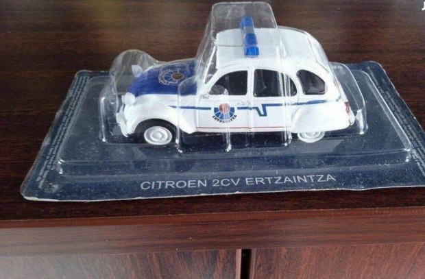 Citroen 2CV Ertzaintza Spanyol rendr kisauto modell 1/43 Elad