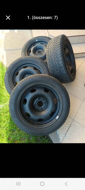 Citroen 4x108 jukoszt�s� ker�kgarnit�ra t�li gumikkal