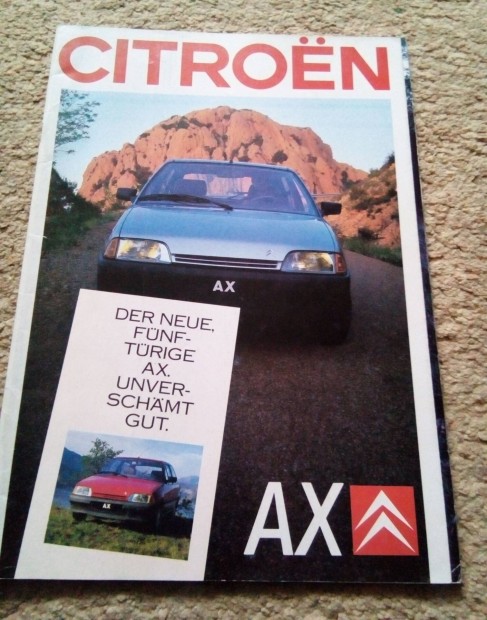 Citroen AX (1987) prospektus, katalgus.