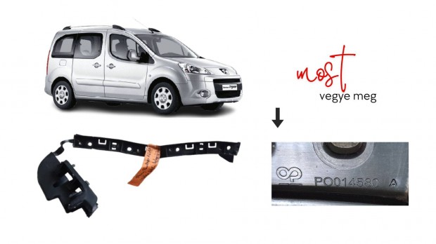 Citroen Berlingo B9 Peugeot Partner 1.6 jobb h. lkhrt tart