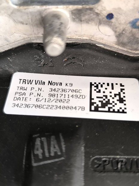 Citroen Berlingo K9 Kormány 98171149ZF
