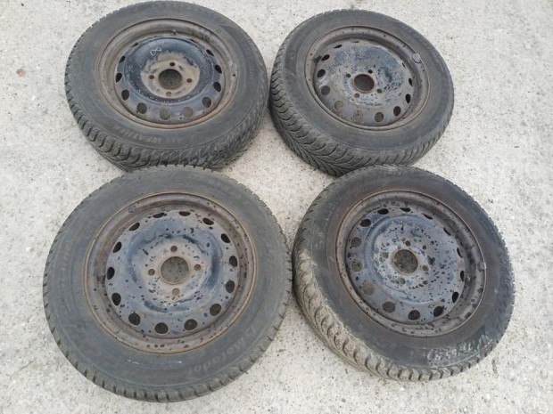 Citroen C2 (2002-2010) 14" 4x108 Lemezfelni Garnitúra Téli Gumival