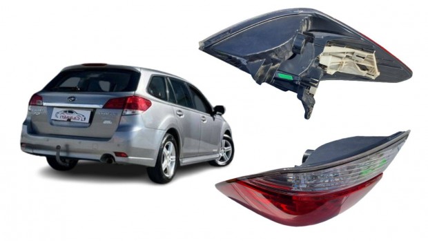 Citroen C2, Subaru Legacy jobb hátsó lámpa, sérült, csz VP36Kx13404