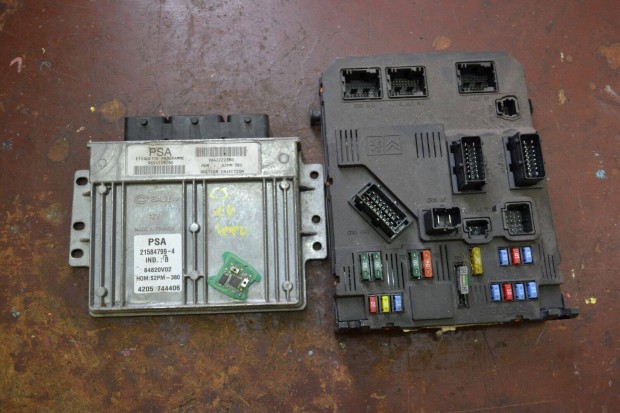 Citroen C3 1.4 motorvezérlő BSI szett 9642222380 9654528280 BSI F02-00