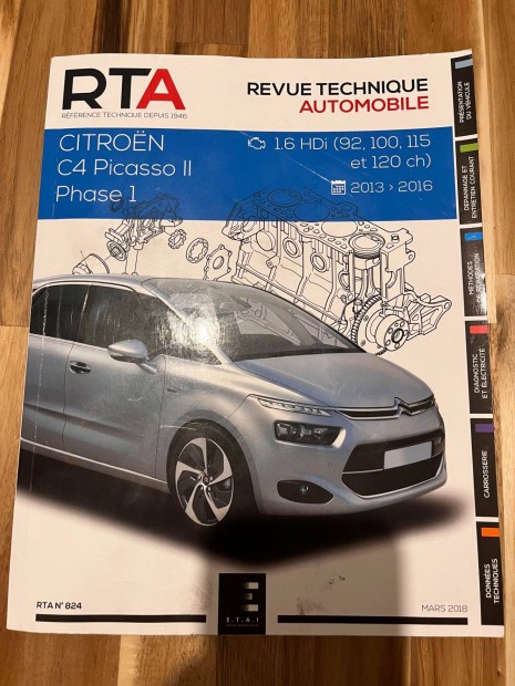 Citroen C4 Grand Picasso 2013-2016 B78 szerel�si k�nyv