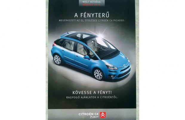 Citroen C4 Picasso s magyar knlat prospektus - A fnyter, 2007