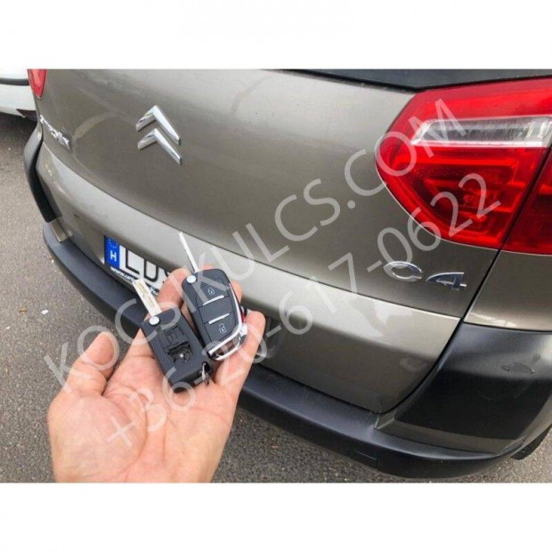 Citroen C4 autkulcs msols, programozs