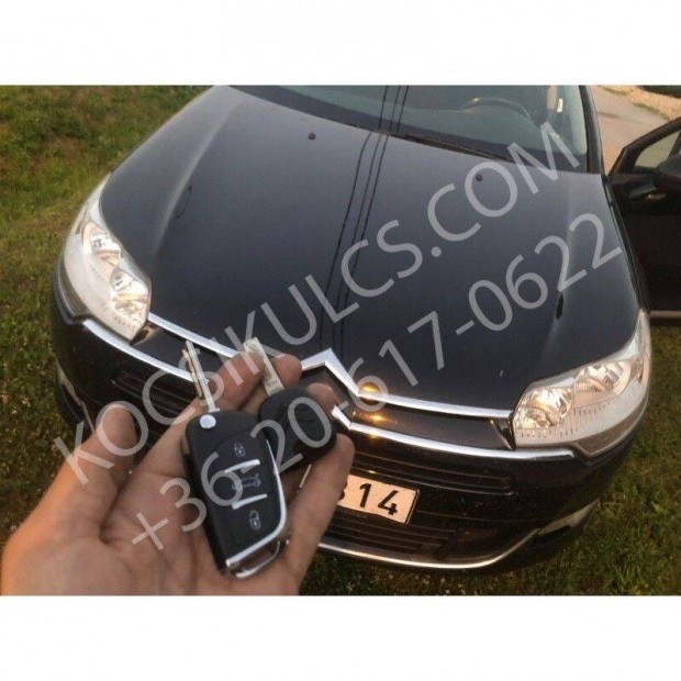 Citroen C5 autkulcs msols, programozs