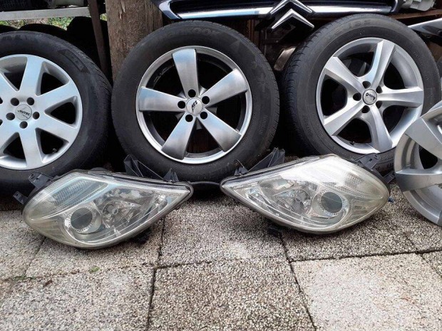 Citroen C8 lámpamosós lámpák, H7 izzók, led, és xenon is