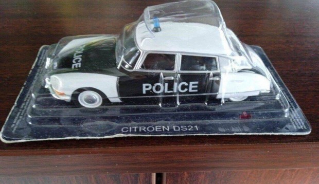 Citroen DS21 - Police FR rendr kisauto modell 1/43 Elad