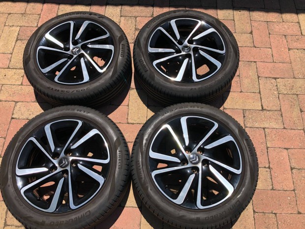 Citroen Peugeot 5x108 17" -os gyári alufelni 205/55 r17 nyári gumikkal