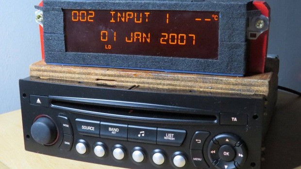 Citroen Peugeot RD45 USB Bluetooth cd rádió gyári fejegység