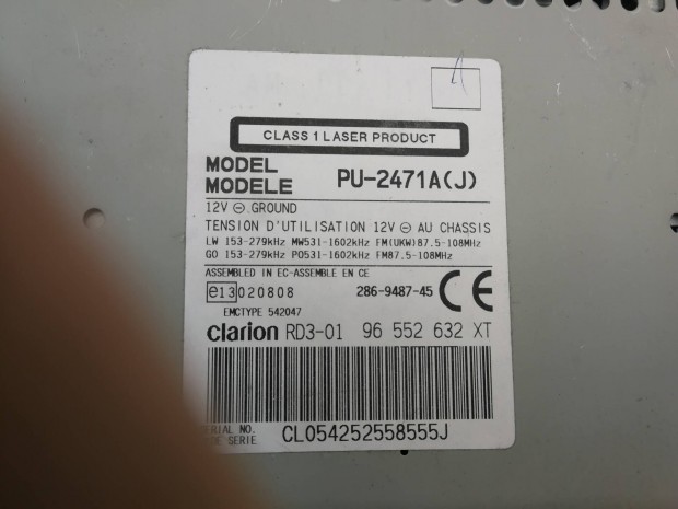 Citroen, Peugeot gyári rádió cd eladó