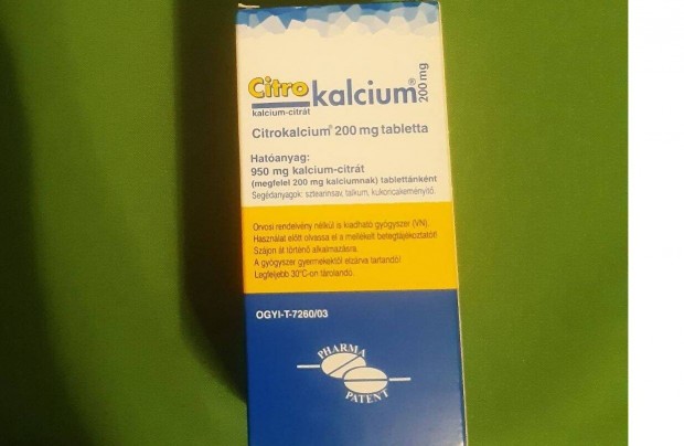 Citrokalcium 200 mg tabletta