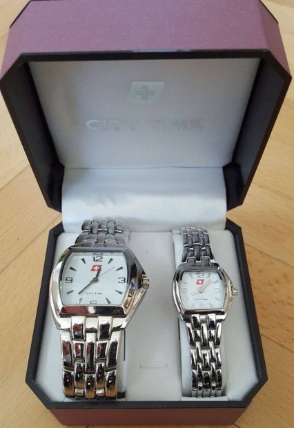 City Time Pros karra szett proknak. (Stainless Steel Couple)