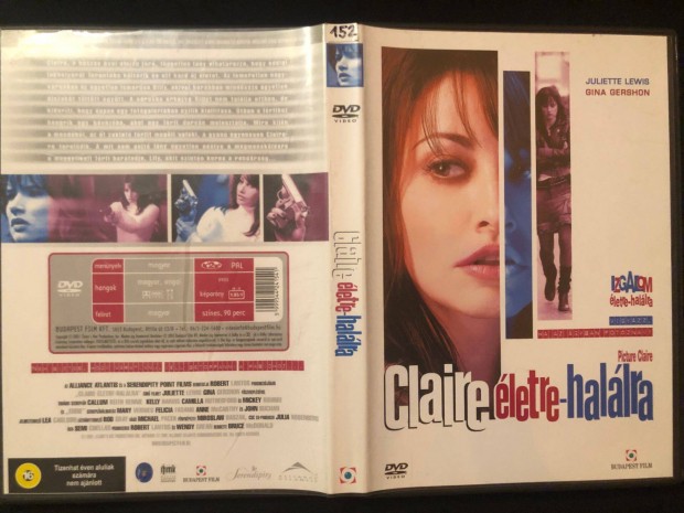 Claire letre-hallra DVD (karcmentes, Juliette Lewis, Gina Gershon)