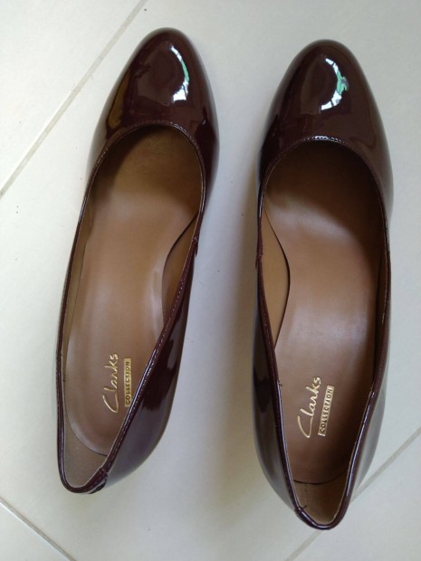 Clarks Arista Abe burgundi magassark cip