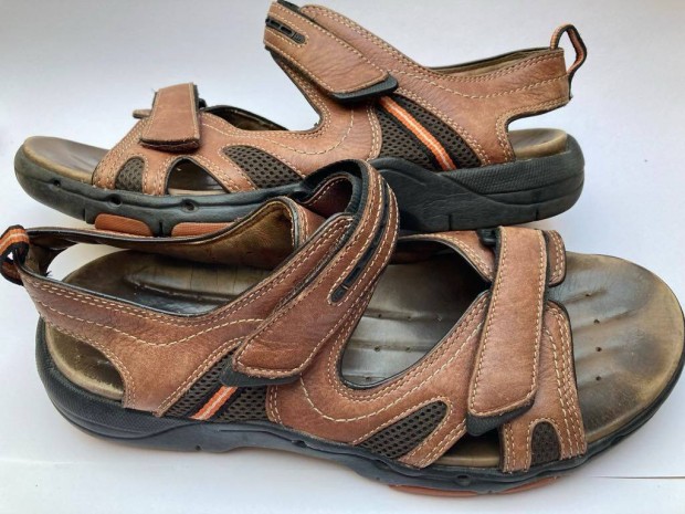 Clarks un structured eu 44 férfi valódi bőr kényelmes szandál UK 10