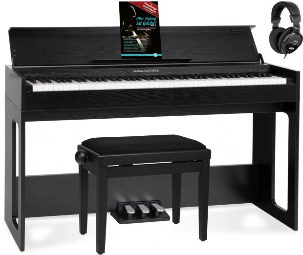 Classic Cantabile DP-S1 SM E-zongora fekete matt szett