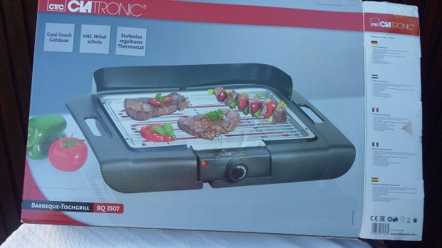 Clatronic BQ 3507 Barbeceu asztali grill, elektromos grill, 2000W