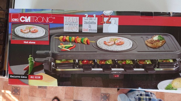 Clatronic RG 3228 tp. asztali raclette grillst, hibs, alkatrsznek