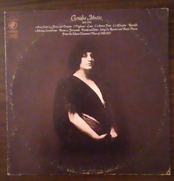 Claudia Muzio szoprn nekesn USA LP elad