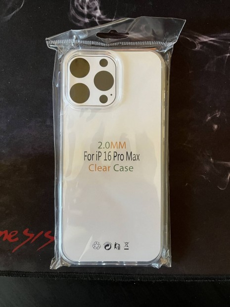 Clear CASE 2mm GRID tok iphone 16 Pro Max