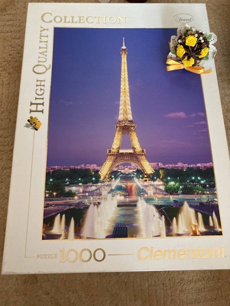 Clementoni 1000 darabos Prizs Eiffel torony puzzle kirak j bontatla