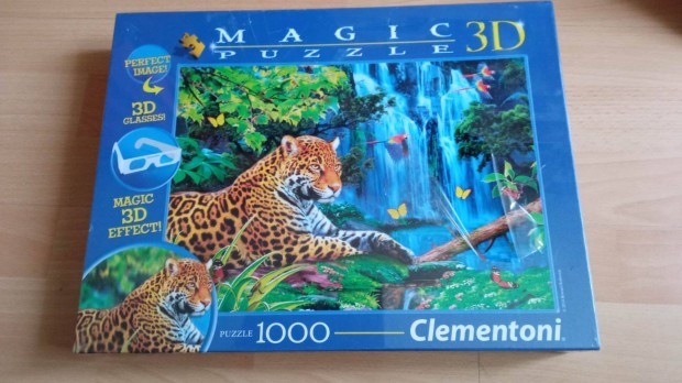 Clementoni 3 D 1000 db ps tigrises kirak puzzle bontatlan 1500 Ft